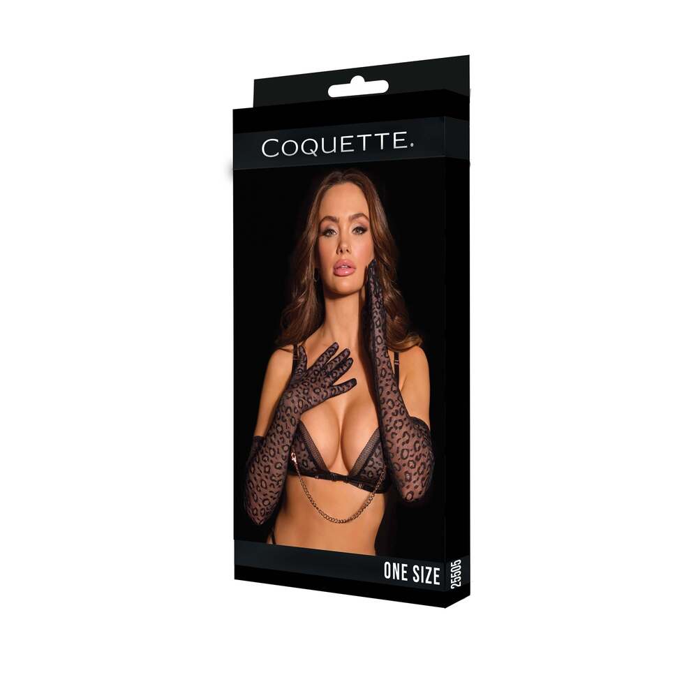 Coquette - 25505 - Long Sleeve Gloves - BLACK - Picture 5 of 6
